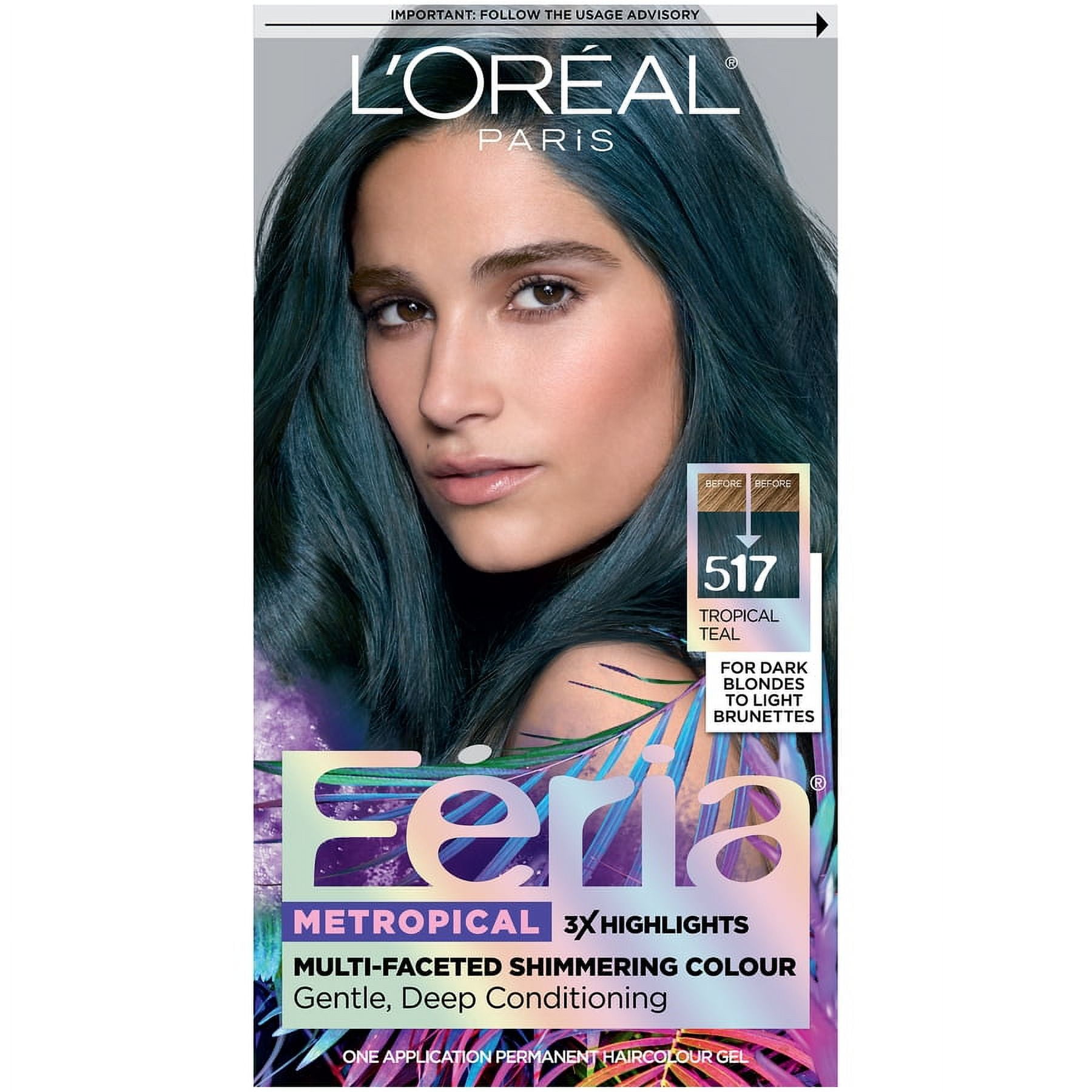 Teal Blue Permanent Hair Dye