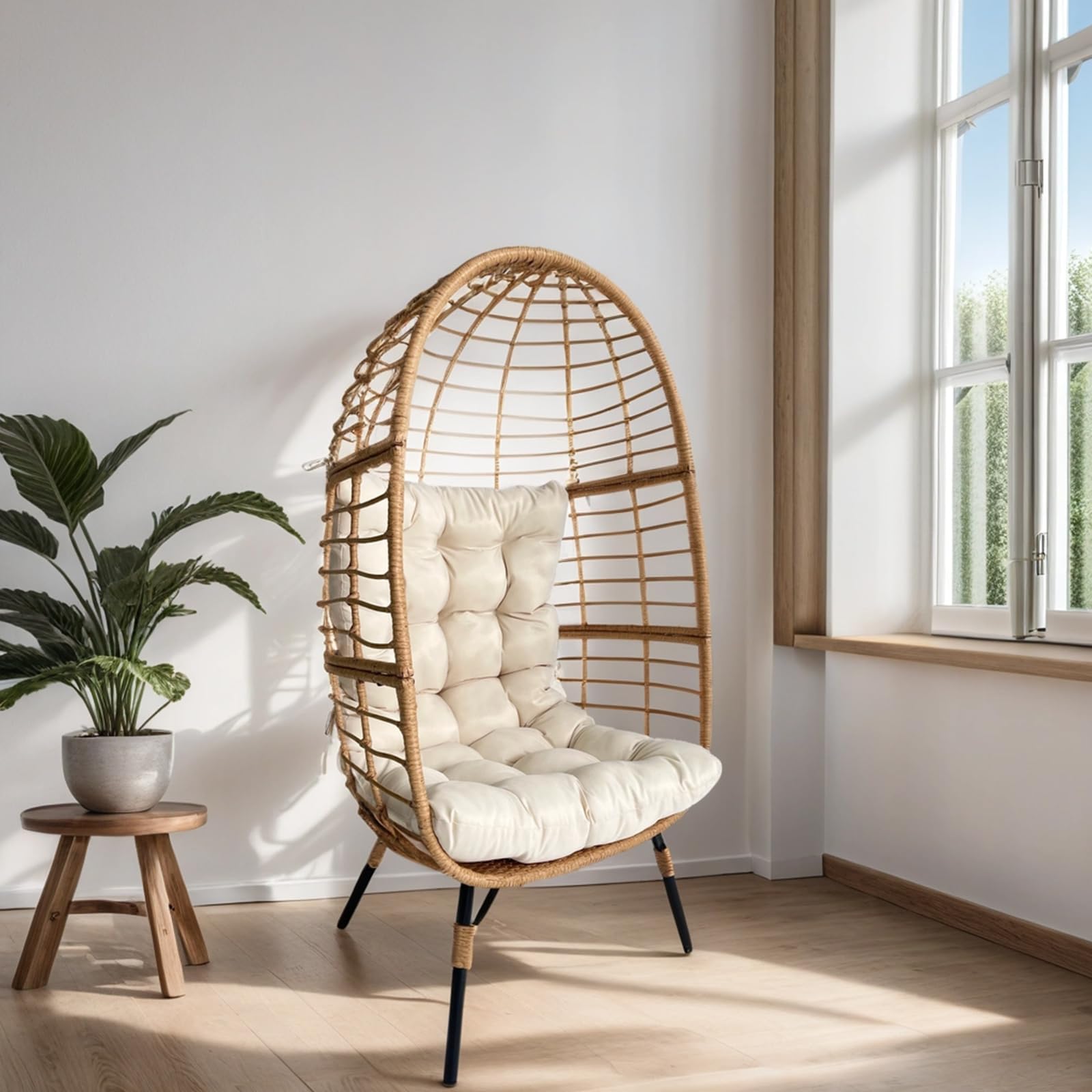 High Back Wicker Chair Indoor