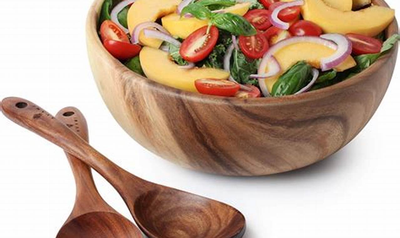 wood bowl salad