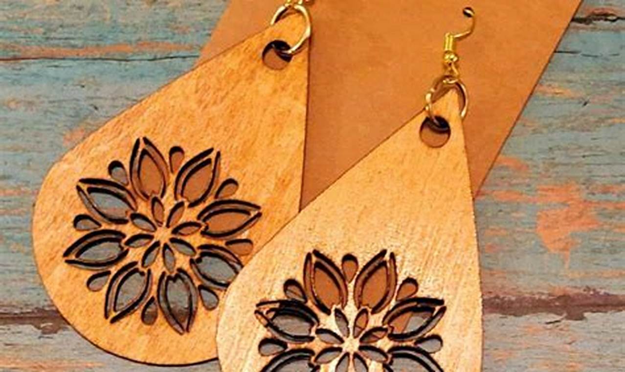 wood earrings