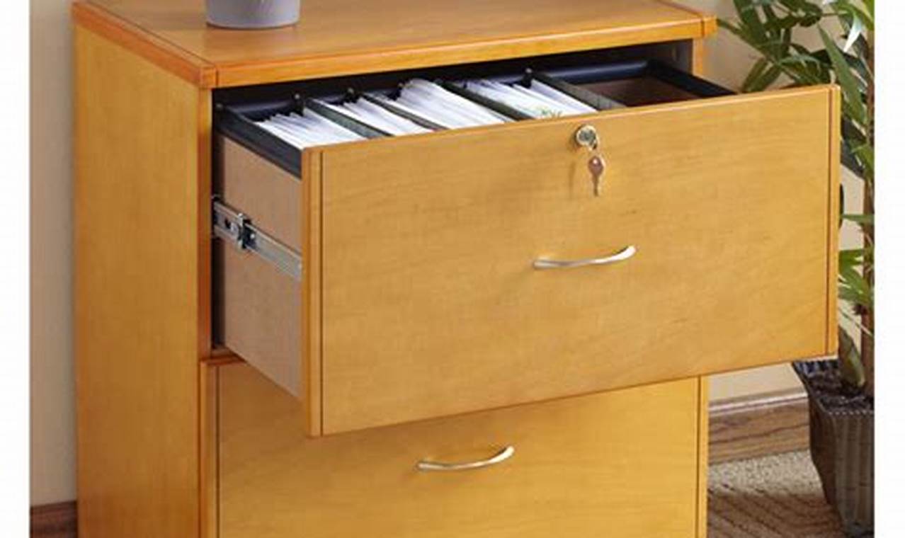 wood lateral file cabinet