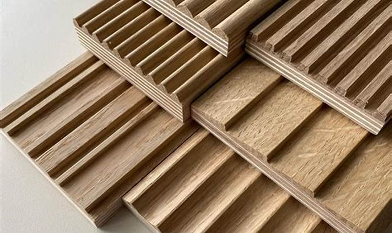 fluted wood panel