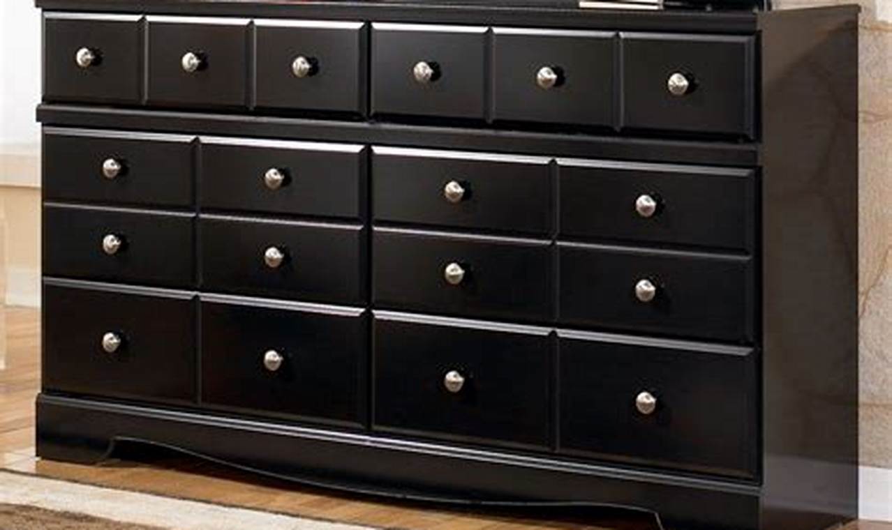 black wood dresser