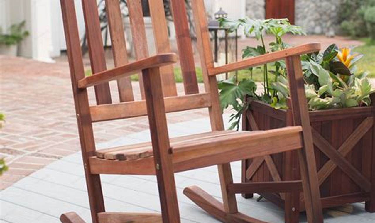 outdoor rocking chair wood