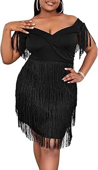 Plus Size Fringe Dress Australia