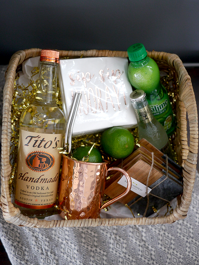 Moscow Mule Gift Basket With Vodka