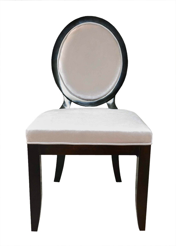 Oval Back Dining Chair With Arms