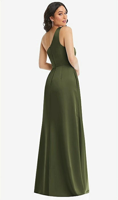 Olive Green Maxi Dress With Pockets